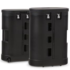 Hard trolleycase with middleplate